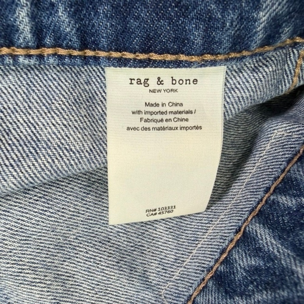 Rag & Bone Liliana Wide Leg Jeans Womens 28 Medium Wash Patch Pockets Casual - Picture 7 of 13